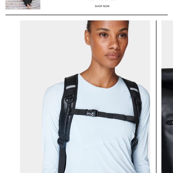 Sweaty Betty Black Cycling Backpack - Picture 7 of 12
